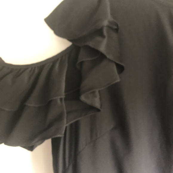 Parker Silk Ruffle Cold-Shoulder Blouse - Picture 4 of 6